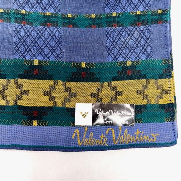 Set:3 Neckties Valentino-Luciano-Ermenegildo +1 Vlentino Handkerchief Blue (59) - Picture 12 of 13